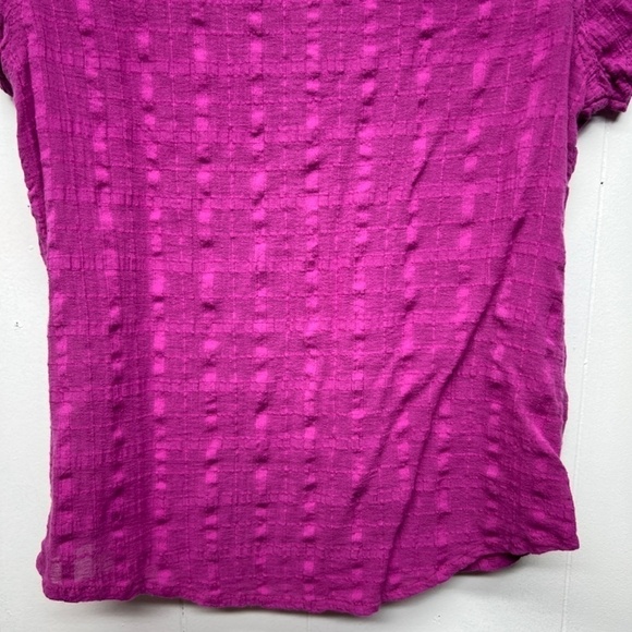 Prana Button Front Short Sleeve Pink Shirt Women's Size Small Lightweight - Picture 8 of 9